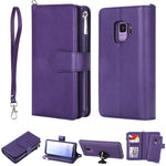 Custodia portafoglio 2 in 1 per Samsung Galaxy S9 e S9 Plus