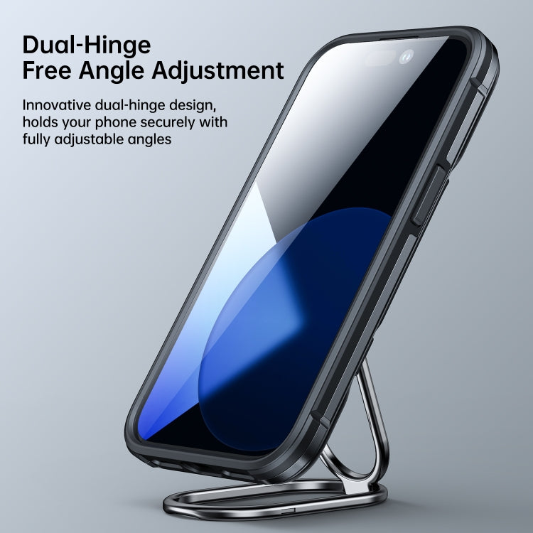 Custodia per telefono JOYROOM PC + TPU antiurto a doppio strato con supporto girevole, For iPhone 14, For iPhone 14 Pro, For iPhone 14 Plus, For iPhone 14 Pro Max