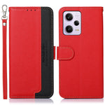 KHAZNEH Custodia per telefono RFID in pelle con texture Litchi, For Xiaomi Redmi Note 12 Pro+ China