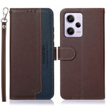 KHAZNEH Custodia per telefono RFID in pelle con texture Litchi, For Xiaomi Redmi Note 12 Pro+ China