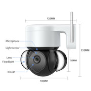 La telecamera con proiettore di sicurezza intelligente da 4 MP supporta audio bidirezionale/visione notturna, ST-426PRO-3M-TY