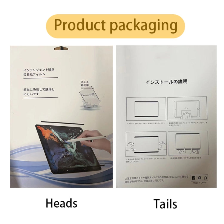 Pellicola Paperfeel per tavoletta magnetica rimovibile, For iPad Pro 12.9 2018 / 2020 / 2021, For iPad Pro 11 2022 / 2021 / 2020 / 2018, For iPad 10.2 / Pro 10.5 / Air 2019, For iPad mini 6, For iPad mini 5 / 4, For iPad Air / Air 2 / 9.7 2017&2018    ...