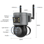 Telecamera di sicurezza 4MP 4G con audio bidirezionale