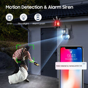La telecamera per proiettore di sicurezza intelligente 4MP 4G supporta audio bidirezionale / visione notturna, ST-429-4M-TY-4G