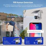 Wifi 2.4G alimentato a batteria solare?Proiettore PTZ?Telecamera con rilevamento umano PIR, ST-S518-2M-TY