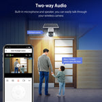Telecamera PTZ WiFi 2.4G con batteria e pannello solare