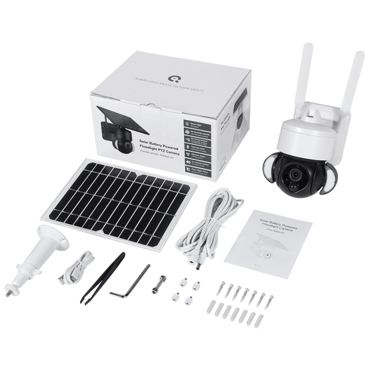 Telecamera PTZ WiFi 2.4G con batteria e pannello solare