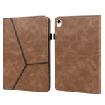 Custodia per tablet in pelle a righe goffrata tinta unita, For iPad 10th Gen 10.9 2022