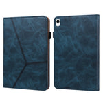 Custodia per tablet in pelle a righe goffrata tinta unita, For iPad 10th Gen 10.9 2022