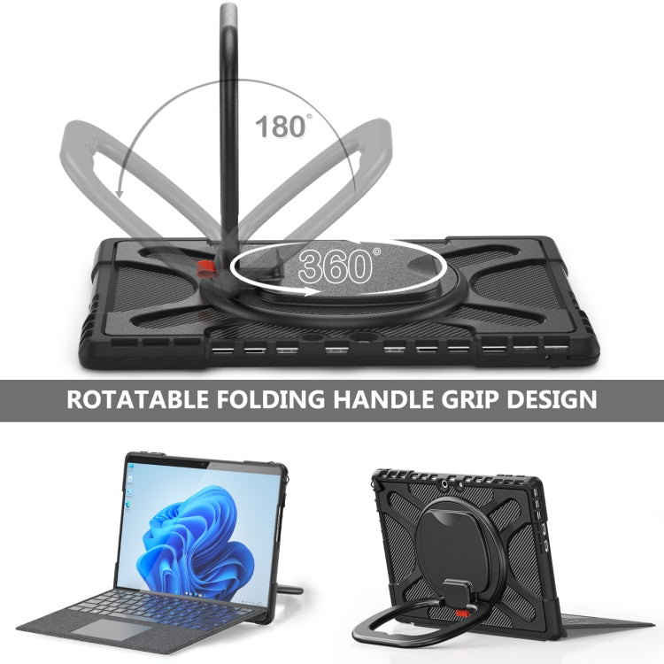 Custodia per tablet antiurto con cavalletto girevole, For MicroSoft Surface Pro 9