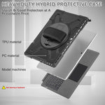 Custodia per tablet antiurto con impugnatura girevole, For MicroSoft Surface Pro 9