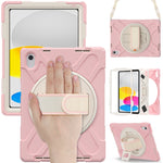 Custodia per tablet resistente e robusta con impugnatura girevole, For iPad 10th Gen 10.9 2022
