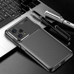 Custodia per telefono in TPU antiurto con struttura in fibra di carbonio, For Xiaomi Redmi Note 12 China, For Xiaomi Redmi Note 12 Pro 5G China, For Xiaomi Redmi Note 12 Pro+ China