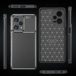 Custodia per telefono in TPU antiurto con struttura in fibra di carbonio, For Xiaomi Redmi Note 12 China, For Xiaomi Redmi Note 12 Pro 5G China, For Xiaomi Redmi Note 12 Pro+ China