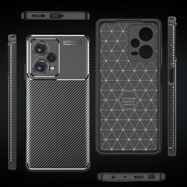 Custodia per telefono in TPU antiurto con struttura in fibra di carbonio, For Xiaomi Redmi Note 12 China, For Xiaomi Redmi Note 12 Pro 5G China, For Xiaomi Redmi Note 12 Pro+ China