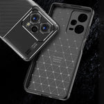 Custodia per telefono in TPU antiurto con struttura in fibra di carbonio, For Xiaomi Redmi Note 12 China, For Xiaomi Redmi Note 12 Pro 5G China, For Xiaomi Redmi Note 12 Pro+ China