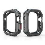 Custodia antiurto in fibra di carbonio TPU + PC per Apple Watch, Ultra 3 / 2 / 1 49mm