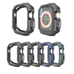 Custodia antiurto in fibra di carbonio TPU + PC per Apple Watch, Ultra 3 / 2 / 1 49mm