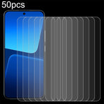 50 pellicole in vetro temperato 0,26 mm 9H 2,5D, For Xiaomi 13 (50 PCS)