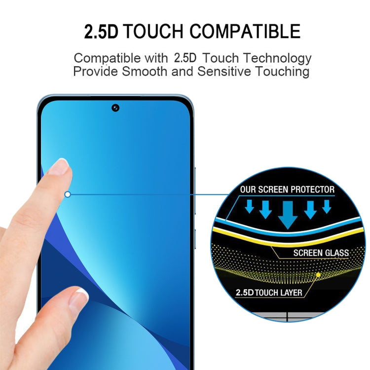 Pellicola in vetro temperato per protezione dello schermo a copertura totale con colla completa, For Xiaomi 13 (1 PC)