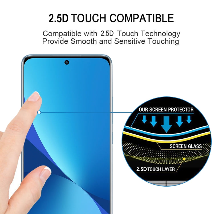 Pellicola in vetro temperato con bordo a schermo intero con bordo curvo 3D, For Xiaomi 13 Pro (1 PC)