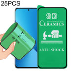 Pellicola ceramica a colla a schermo intero 25 pezzi 9D, For Xiaomi 13 (25 PCS), For Xiaomi 13 Pro (25 PCS)