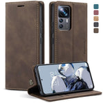 CaseMe 013 Custodia multifunzionale in pelle a conchiglia orizzontale, For Xiaomi 12T / 12T Pro