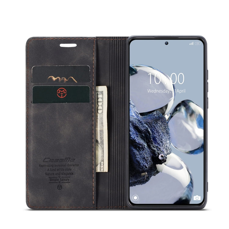 CaseMe 013 Custodia multifunzionale in pelle a conchiglia orizzontale, For Xiaomi 12T / 12T Pro