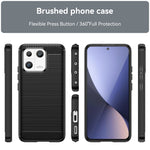 Custodia per telefono TPU in fibra di carbonio con trama spazzolata, For Xiaomi 13, For Xiaomi 13 Pro