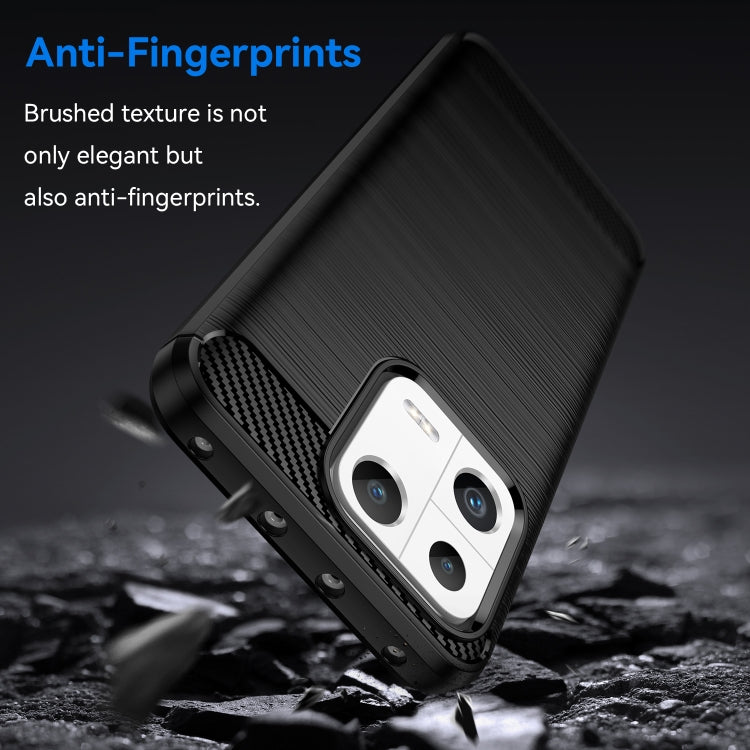 Custodia per telefono TPU in fibra di carbonio con trama spazzolata, For Xiaomi 13, For Xiaomi 13 Pro
