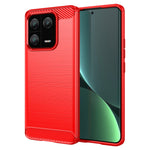 Custodia per telefono TPU in fibra di carbonio con trama spazzolata, For Xiaomi 13, For Xiaomi 13 Pro