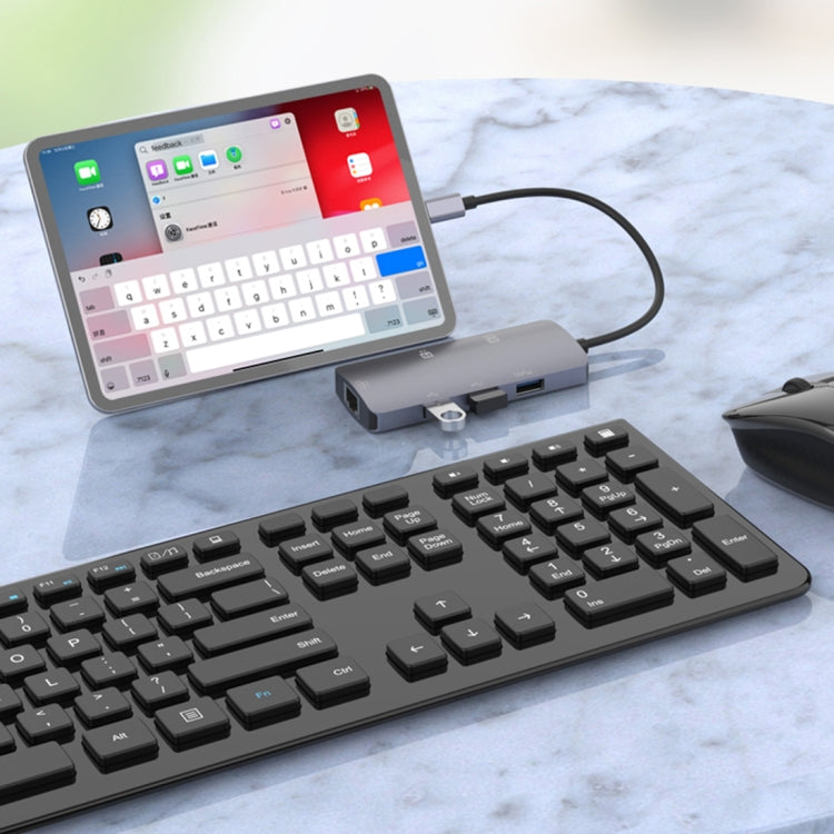 Docking station USB-C Onten OTN-UC910 con ricarica 100W