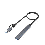 Onten OT-UCA9701 Docking station HUB multifunzione portatile 2 in 1 a 4 porte, UCA9701