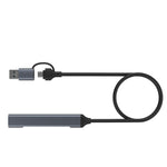 Onten OT-UCA9701 Docking station HUB multifunzione portatile 2 in 1 a 4 porte, UCA9701
