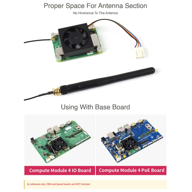 Ventola raffreddamento 3007 per Raspberry Pi 4 CM4 5V/12V