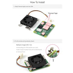 Ventola raffreddamento 3007 per Raspberry Pi 4 CM4 5V/12V