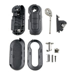 Per portachiavi per auto pieghevole a 3 pulsanti Fiat Guscio telecomando SIP22, Black Switch Button, White Switch Button, Black Special Button, White Switch Trunk Button