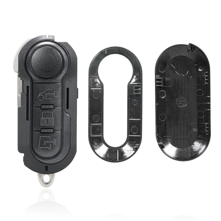 Per portachiavi per auto pieghevole a 3 pulsanti Fiat Guscio telecomando SIP22, Black Switch Button, White Switch Button, Black Special Button, White Switch Trunk Button