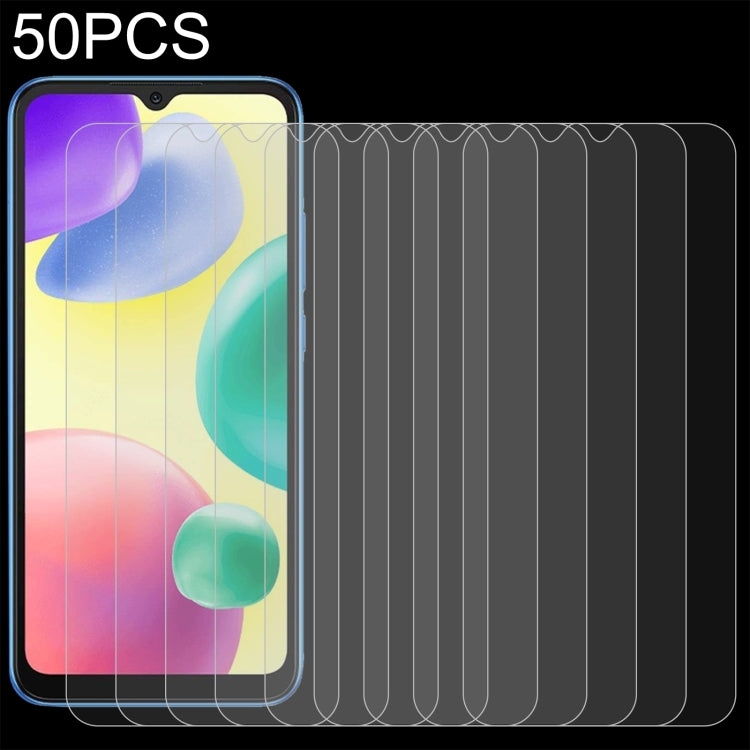 50 pellicole in vetro temperato 0,26 mm 9H 2,5D, For OPPO A1 Pro / Reno8 T 5G (50 PCS), For Xiaomi Redmi 11A (50 PCS)