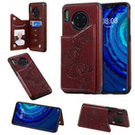 Custodia portafoglio con farfalla per Galaxy S10 e S9