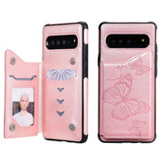 Custodia portafoglio con farfalla per Samsung Galaxy S9 S10