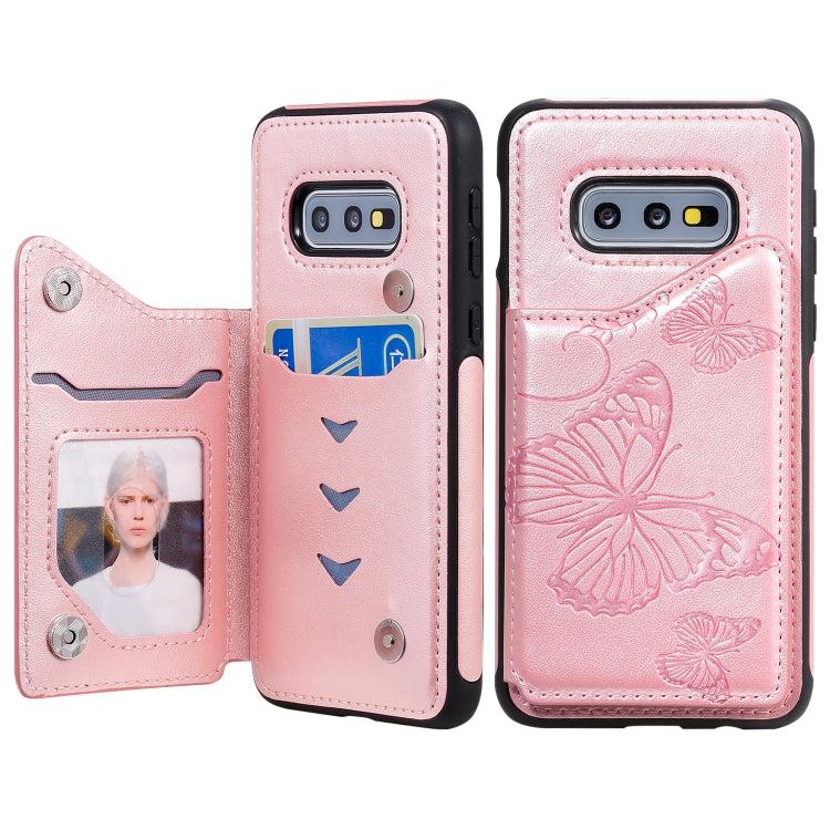 Custodia portafoglio con farfalla per Galaxy S10 e S9