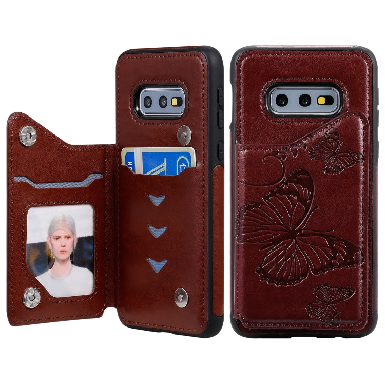 Custodia portafoglio con farfalla per Galaxy S10 e S9