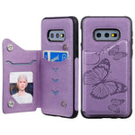 Custodia portafoglio con farfalla per Galaxy S10 e S9