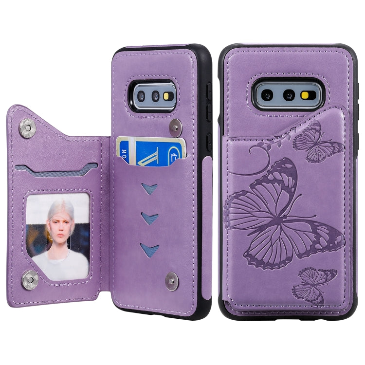 Custodia portafoglio con farfalla per Galaxy S10 e S9