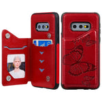 Custodia portafoglio con farfalla per Galaxy S10 e S9