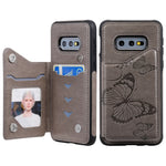 Custodia portafoglio con farfalla per Galaxy S10 e S9