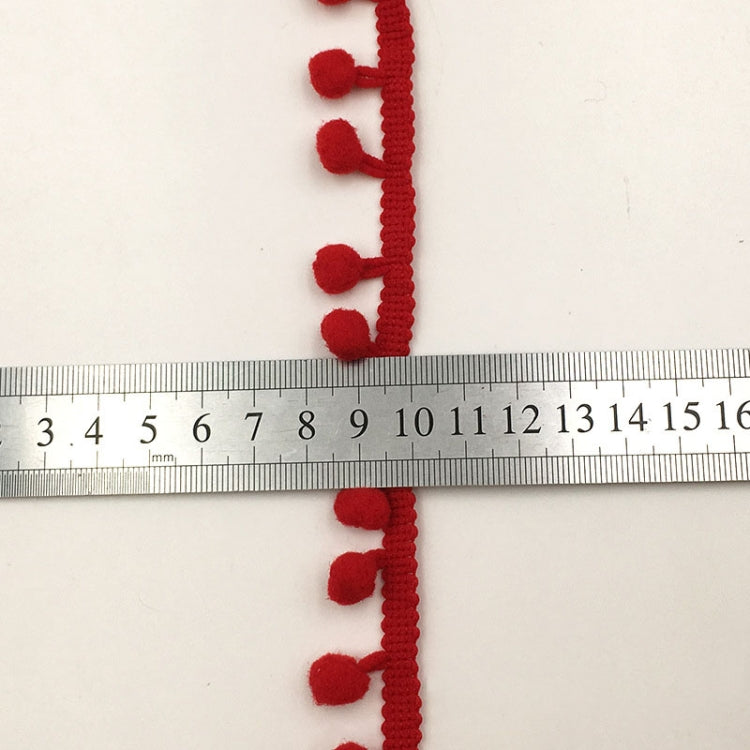 20 Iarde Pompon Nastro di Pizzo Palla di Pelliccia Rifinitura per Artigianato Fai da Te Tenda Vestiti Decorativi per La Casa Accessori per Cucire, 1CM