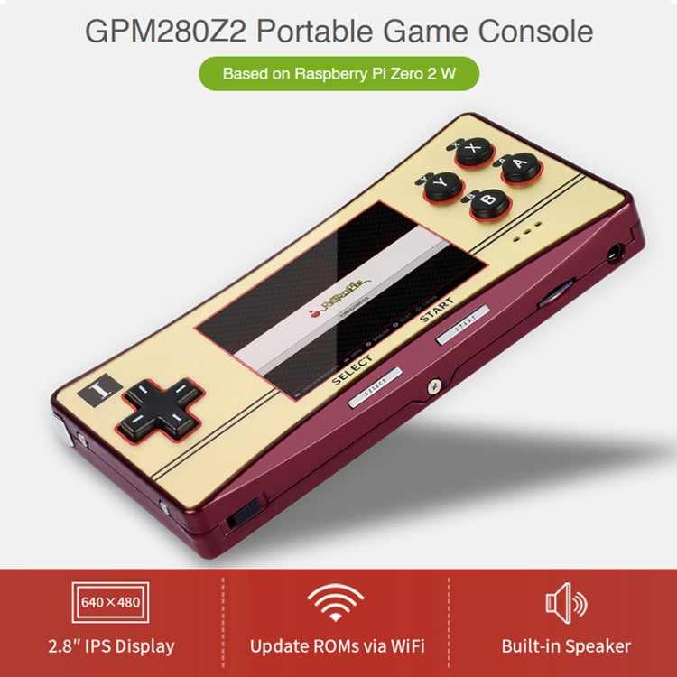 Base console portatile Waveshare GPM280 per Raspberry Pi Zero 2 W