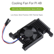 Ventola di raffreddamento in lega di alluminio all-in-one dedicata Waveshare, For Raspberry Pi 4B
